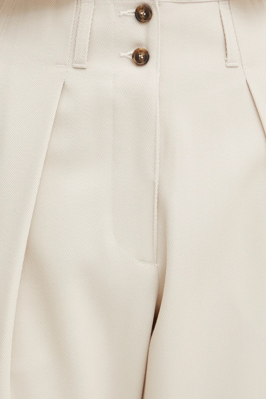 Weekend Max Mara pantaloni in misto lana beige 2425136013600