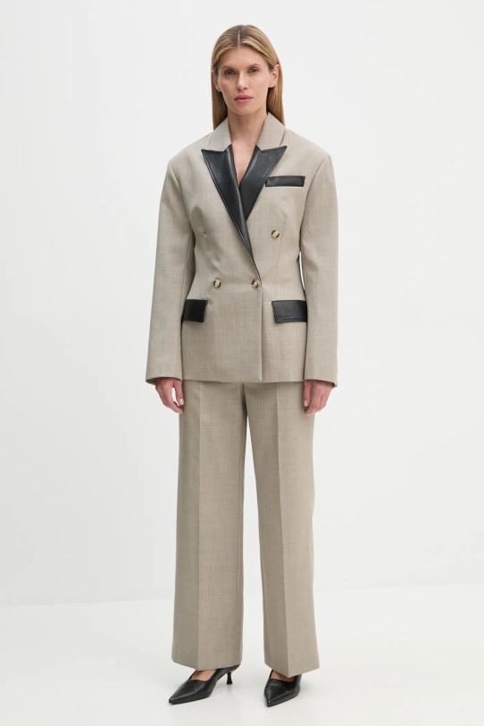 Nanushka wool trousers ULANI NW24FWPA37570 beige AW24