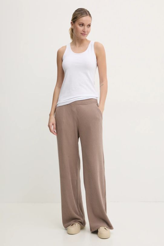 Abercrombie & Fitch pantaloni de lounge KI147.4089.415 bej AW24