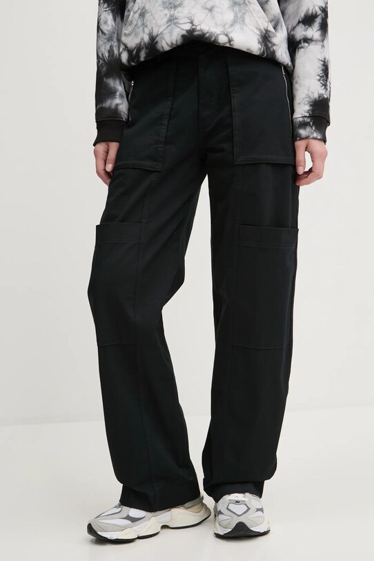 Abercrombie & Fitch pantaloni drept negru KI156.4524.900