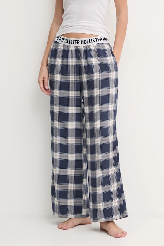Hollister Co. spodnie piżamowe KI346.4013.208 granatowy AW24