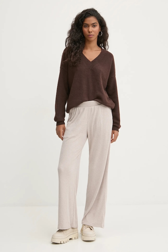 Kalhoty Hollister Co. KI346.4053.410 béžová AW24