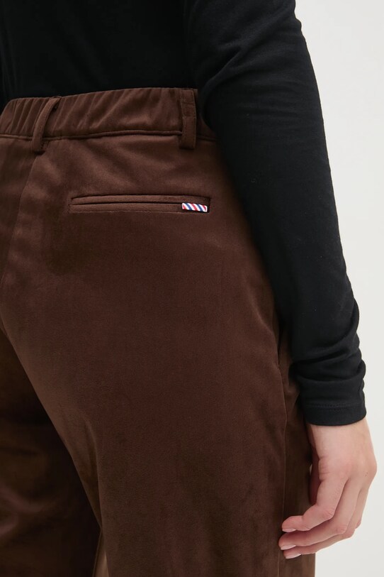 La Petite Française pantaloni de catifea maro PFPRALINE