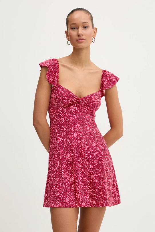 Šaty Hollister Co. mini červená KI359.4363.510