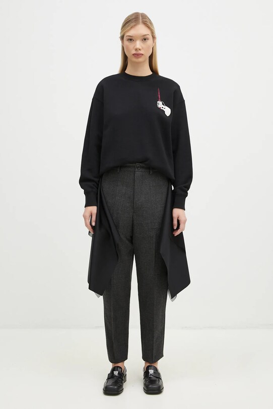 Vlněné kalhoty Undercover Pants UC2D1505 šedá