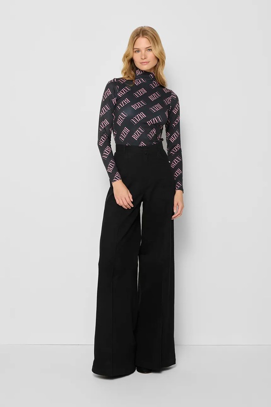 Bavlněné kalhoty Bizuu NEGRATE high černá NEGRATE.CZARNY.AW24