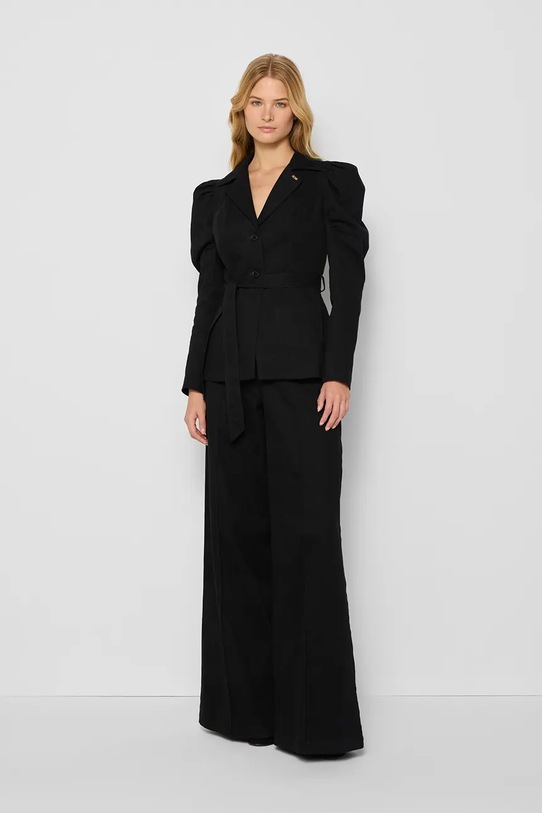 Bavlněné kalhoty Bizuu NEGRATE NEGRATE.CZARNY.AW24