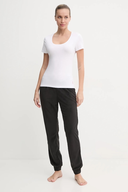 Dugi donji dio pidžame United Colors of Benetton 3PAE3F04H crna AW24