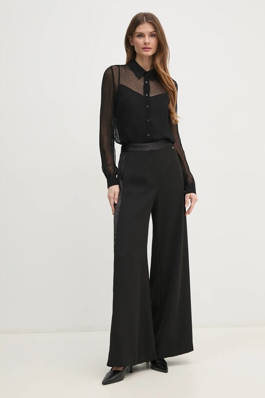 Παντελόνι Pedro del Hierro 7608799 μαύρο AW24