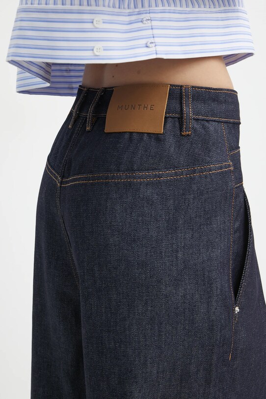 MUNTHE jeansy SHELLIE 244142524415 granatowy