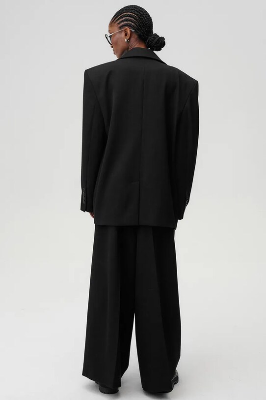 Undress Code spodnie wełniane Liberté Pants 763 czarny AW24