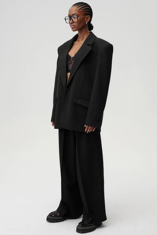 Шерстяные брюки Undress Code Liberté Pants чёрный 763