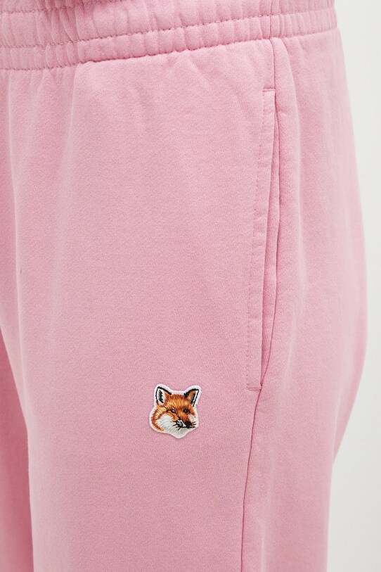 Tepláky Maison Kitsuné Fox Head Patch ružová MW01109KM0001