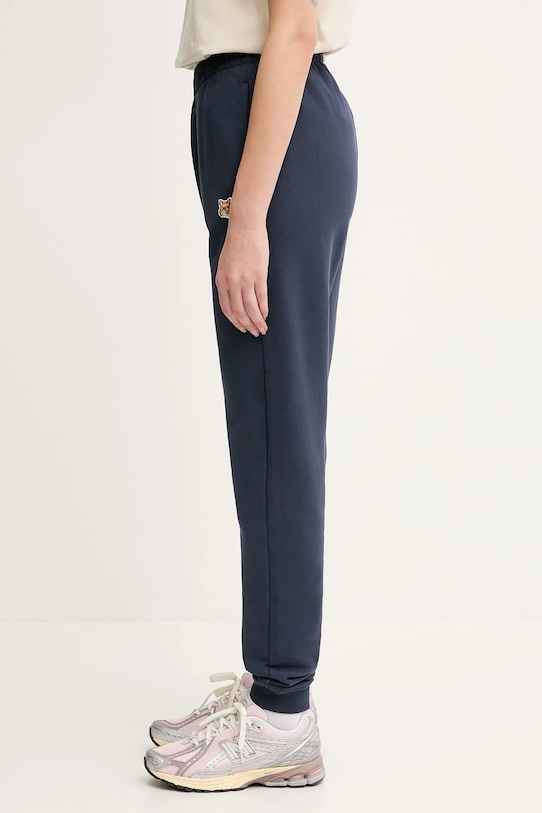 Maison Kitsuné pantaloni tuta Fox Head Patch MW01109KM0001 blu navy SS25