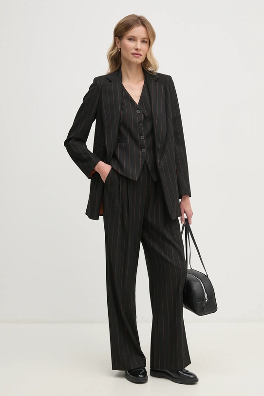 Kalhoty Sandro Ferrone S25YBEFAGUS černá AW24