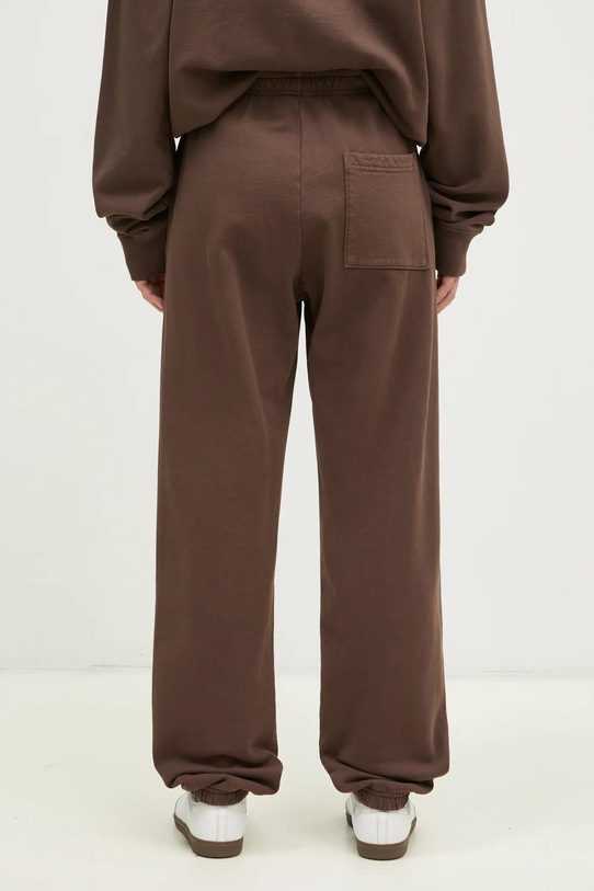 Abbigliamento Sporty & Rich pantaloni della tuta di cotone H&W Crest PA036512242BR03 marrone