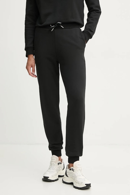Armani Exchange spodnie dresowe bawełniane bawełna czarny 6DYP70.YJEEZ