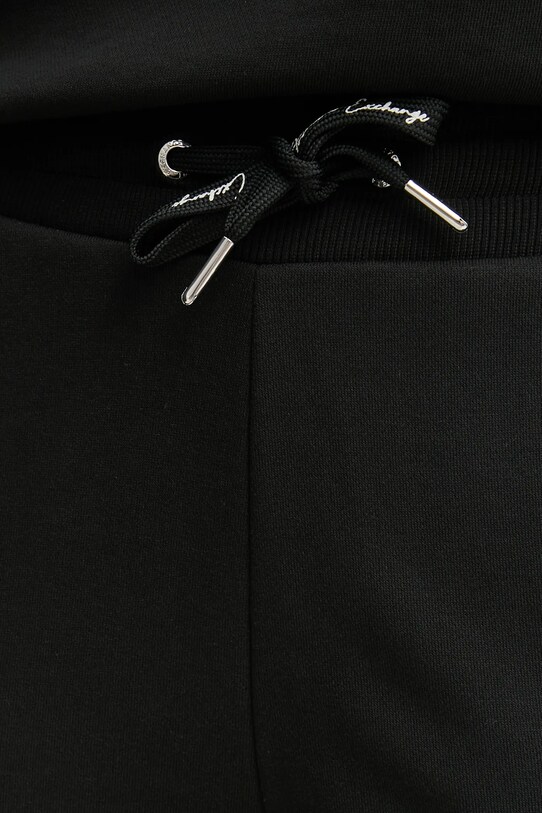 Armani Exchange pantaloni de trening din bumbac negru 6DYP70.YJEEZ