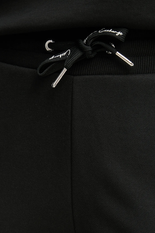 Armani Exchange spodnie dresowe bawełniane czarny 6DYP70.YJEEZ