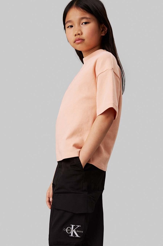 Dječje hlače Calvin Klein Jeans UTILITY CARGO PANTS crna IG0IG02513.9BYH.128.176