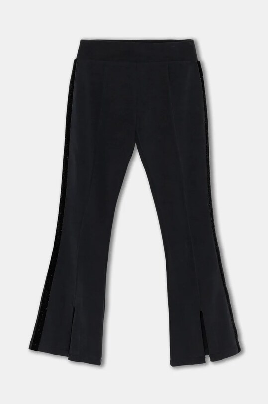 EA7 Emporio Armani spodnie dresowe dziecięce dzianina czarny 6DFP07.FJZBZ