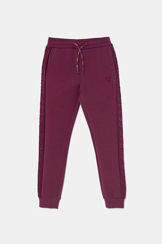 Guess spodnie dresowe dziecięce dzianina różowy J2YQ24.FL03S.9BYH