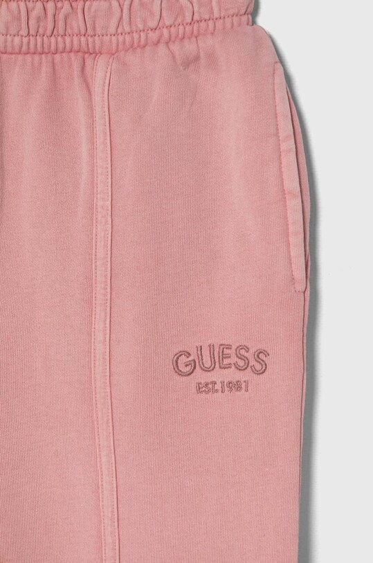 Dievča Detské bavlnené tepláky Guess J4YQ18.KAX74.9BYH ružová