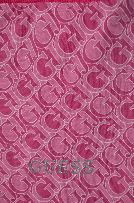 Dziewczynka Guess spodnie dresowe bawełniane dziecięce K4YQ11.KA6R4.9BYH różowy