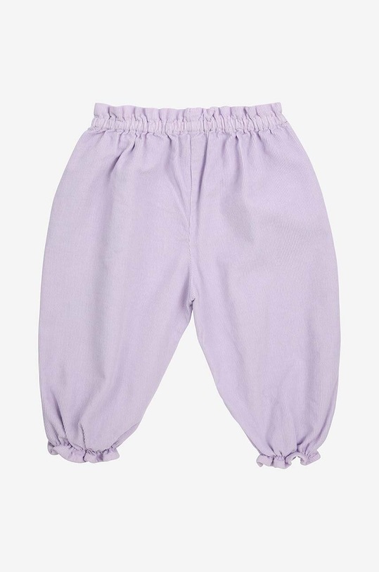 Dziewczynka Bobo Choses spodnie dresowe bawełniane niemowlęce Pansy Flower 224AB068 fioletowy
