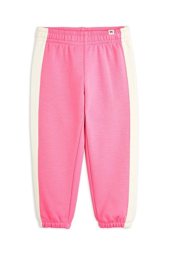 Mini Rodini spodnie dresowe bawełniane dziecięce 2473011228 różowy AW24