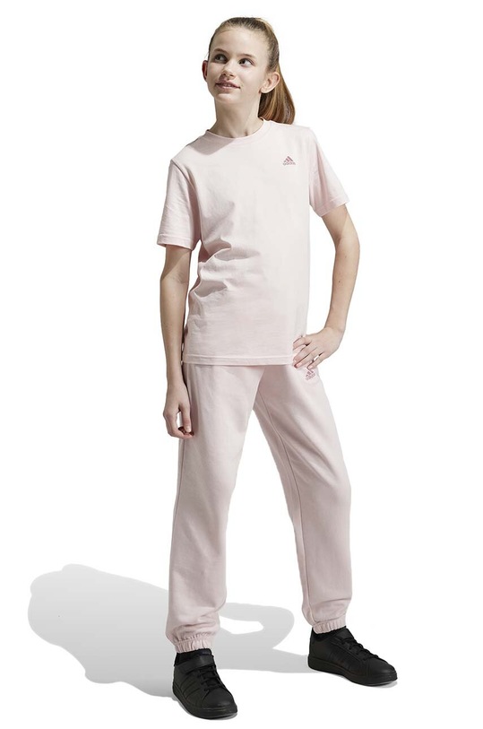 Dětské tepláky adidas J SL FC FL PT pletenina růžová JF8746