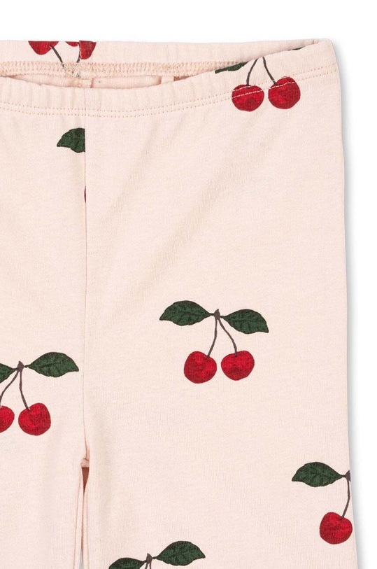 Dziewczynka Konges Sløjd spodnie dziecięce DREY SLIT PANTS GOTS KS101489 beżowy