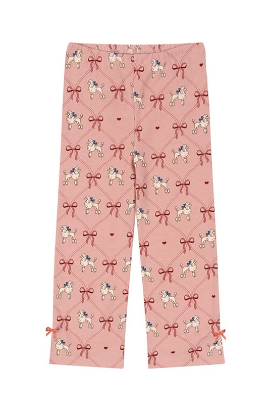 Παιδικό παντελόνι Konges Sløjd DREY SLIT PANTS GOTS βαμβάκι ροζ KS101489