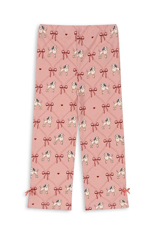 Konges Sløjd spodnie dziecięce DREY SLIT PANTS GOTS KS101489 różowy AW24