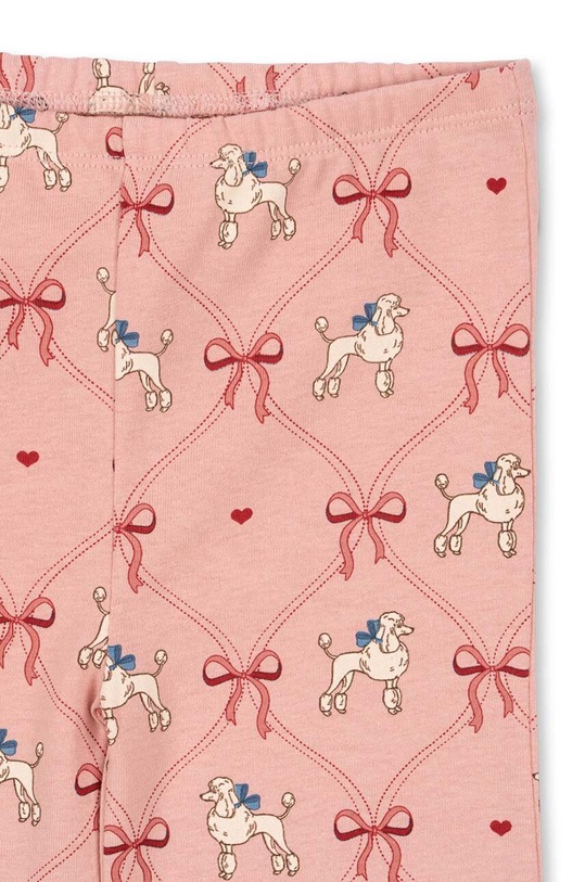 Dziewczynka Konges Sløjd spodnie dziecięce DREY SLIT PANTS GOTS KS101489 różowy