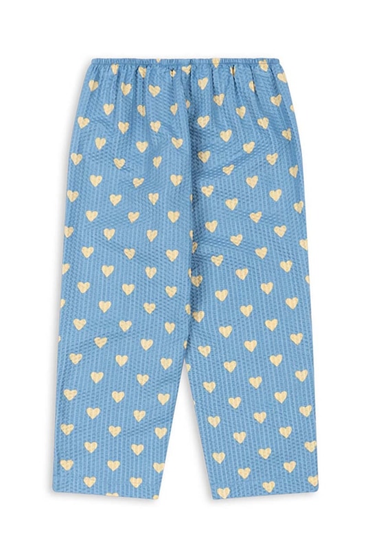 Konges Sløjd pantaloni de bumbac pentru copii VIDA PANTS GOTS KS101727 albastru AW24
