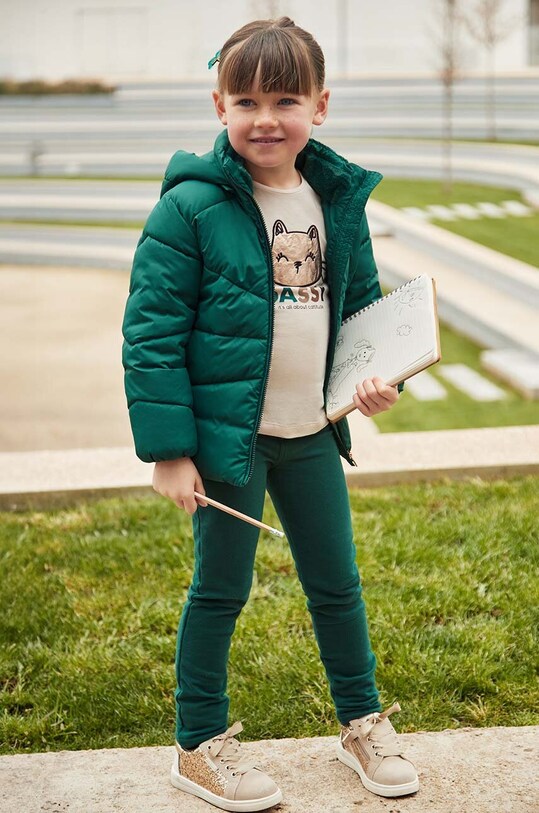Mayoral pantaloni de bumbac pentru copii 511.6H.Mini.9BYH turcoaz