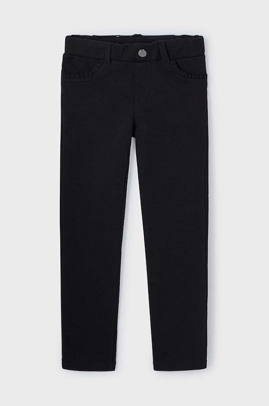 Detské bavlnené nohavice Mayoral bavlna čierna 511.6H.Mini.9BYH