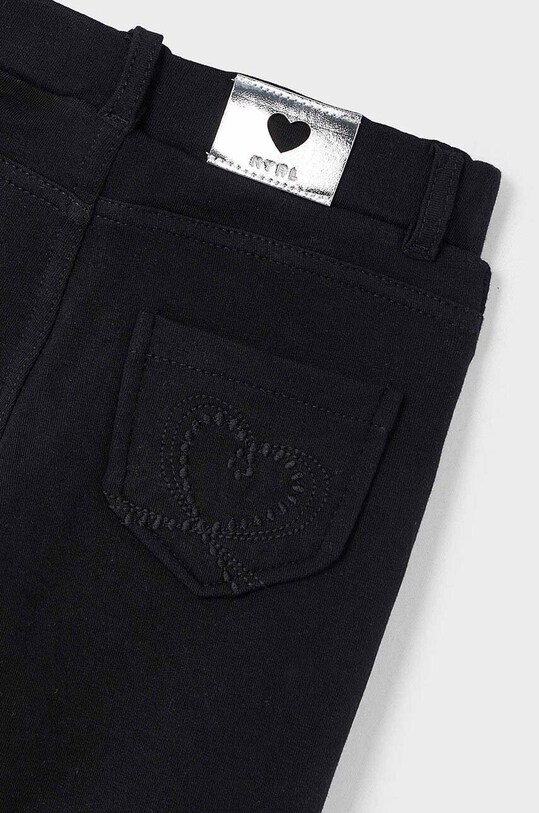 Detské bavlnené nohavice Mayoral 511.6H.Mini.9BYH čierna AW24