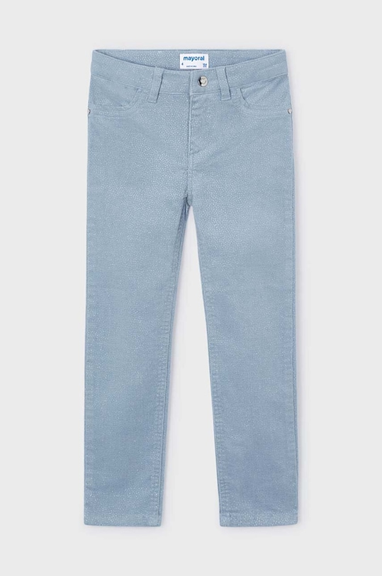 Mayoral spodnie sztruksowe dziecięce z elastanem niebieski 4548.6E.Mini.9BYH