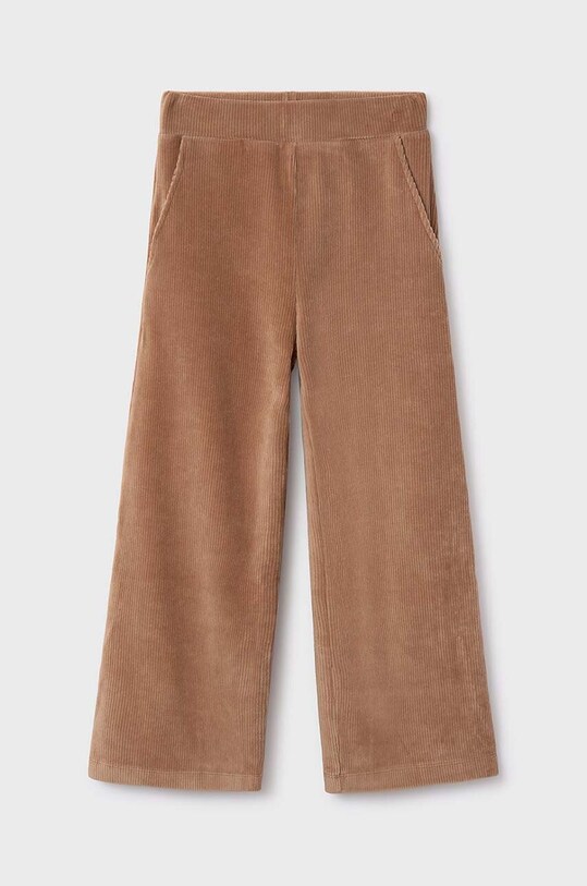 Mayoral pantaloni din catifea pentru copii 7549.8F.Junior.9BYH maro AW24