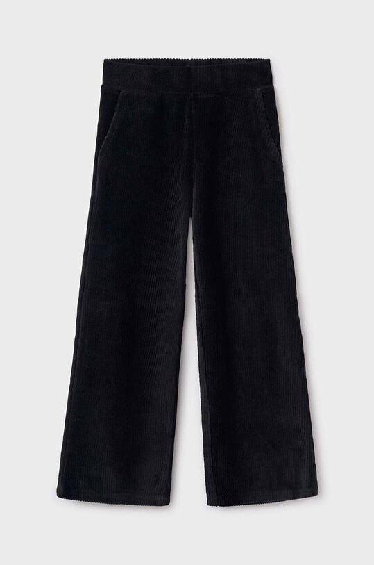 Mayoral pantaloni din catifea pentru copii tricotaj negru 7549.8F.Junior.9BYH