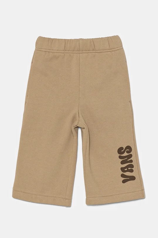 Vans spodnie dziecięce Happy Days Sweatpant dzianina beżowy VN000K0C4MG1