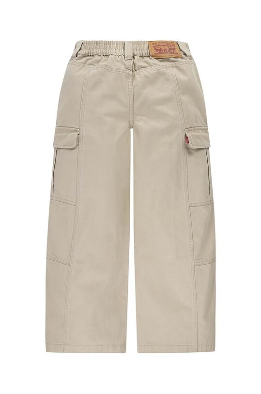 Дитячі бавовняні штани Levi's TWILL '94 BAGGY WIDE LEG 3EL019 бежевий AW24