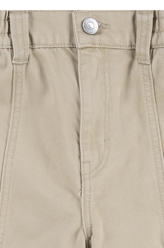 Детские хлопковые брюки Levi's TWILL '94 BAGGY WIDE LEG бежевый 3EL019