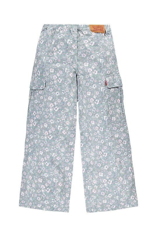 Dětské bavlněné kalhoty Levi's TWILL '94 BAGGY WIDE LEG 4EL019 tyrkysová AW24