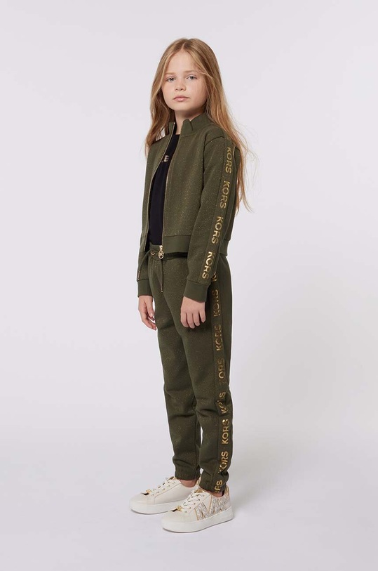 Dětské tepláky Michael Kors pletenina zelená R30177.156