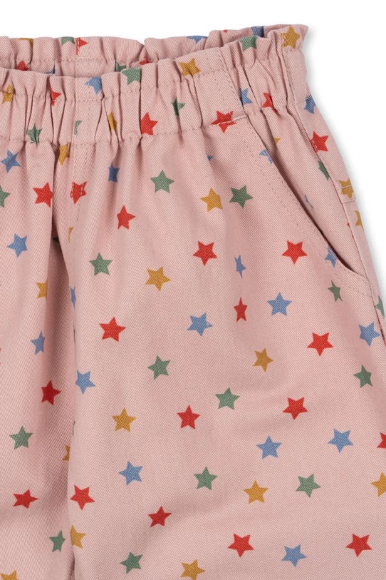 Konges Sløjd pantaloni de bumbac pentru copii FEN FRILL PANTS GOTS KS101975 roz AW24