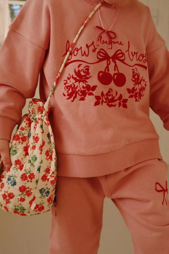 Детские хлопковые штаны Konges Sløjd LOUPY LOU SWEAT PANTS GOTS KS102027.G