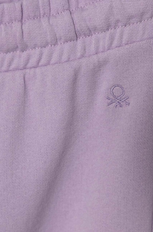 DÍVKA Dětské bavlněné tepláky United Colors of Benetton 3J68CF02H.G.G.Seasonal fialová
